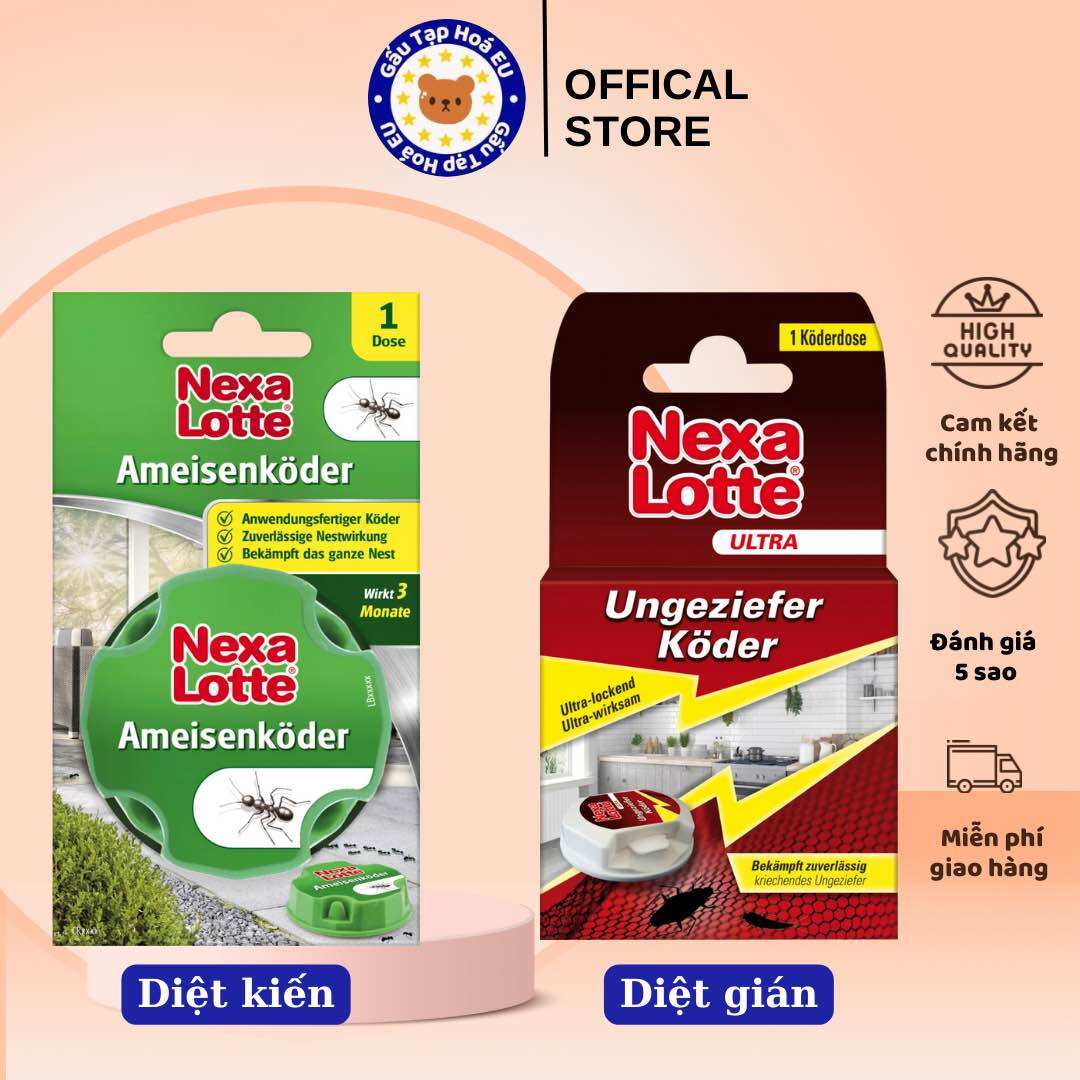 Hộp diệt gián, các loại và côn trùng Nexa Lotte Ultra nhập khẩu Đức