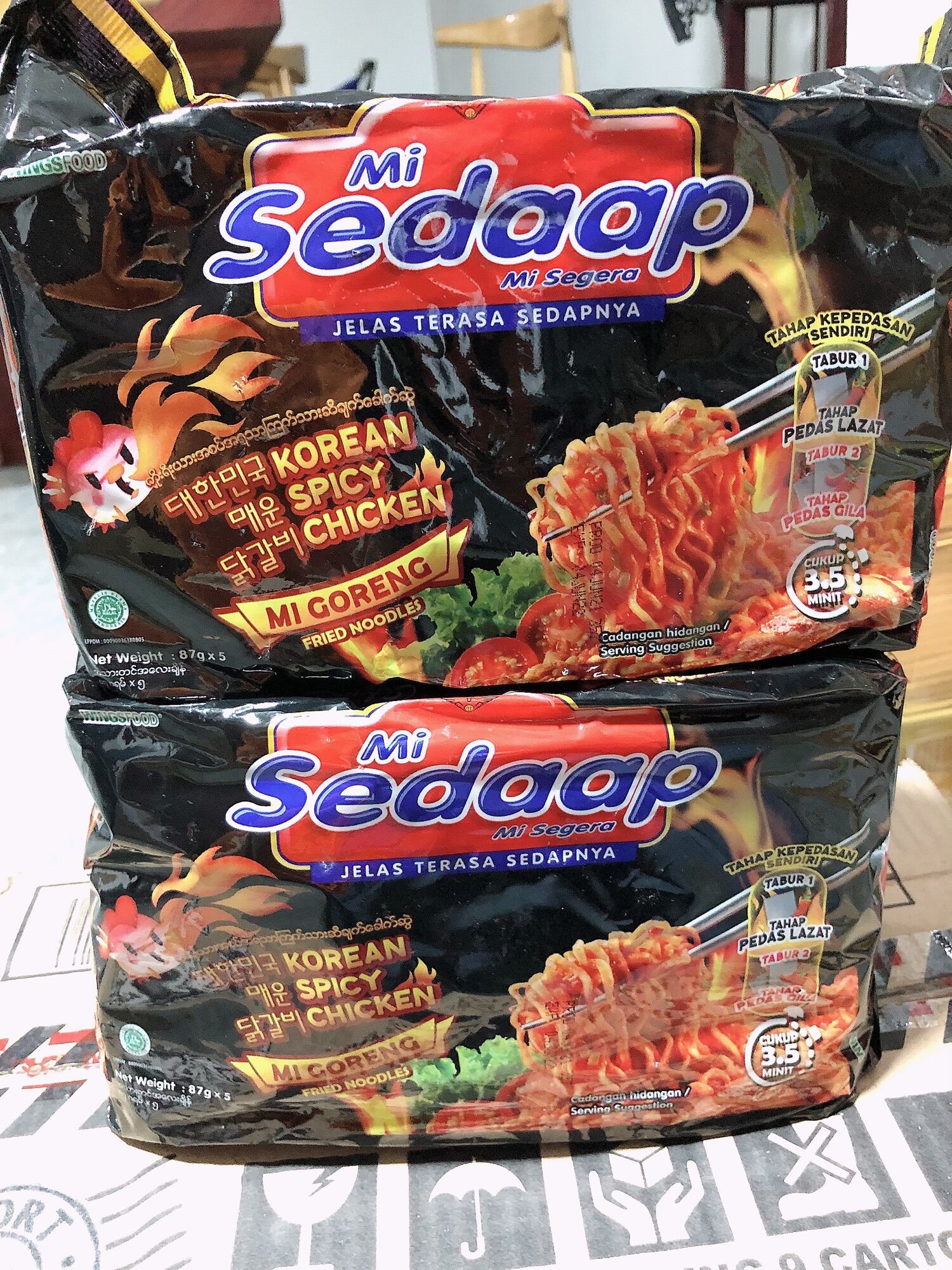 Mì trộn sedaap indo siêu cay vị gà