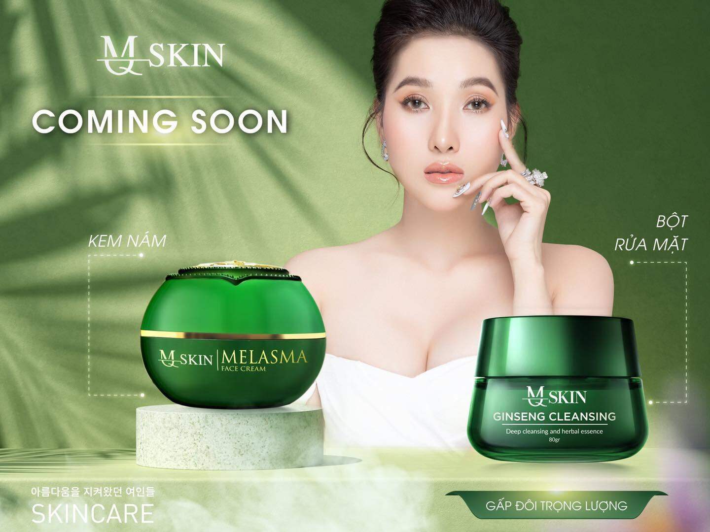 Combo Kem Nám Melasma Và Bột Rửa Mặt Mq Skin