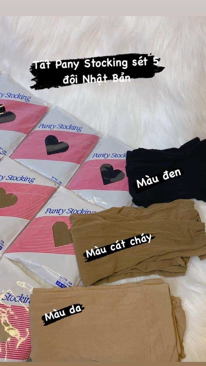 Quần tất Panty set 5 đôi đủ màu: đen, cát cháy, da chính hãng Nội địa Nhật