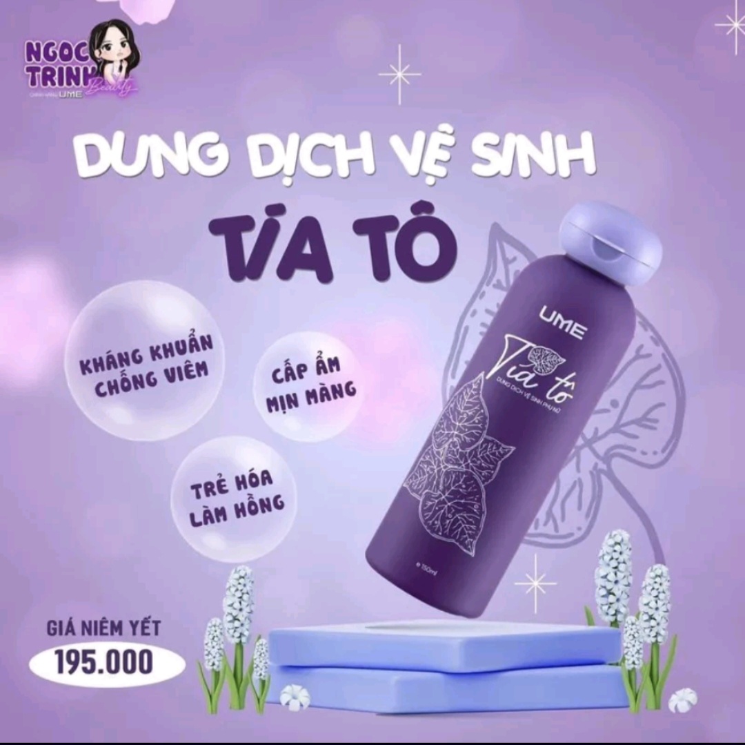 Dung dịch vệ sinh UME tía tô Ngọc Trinh 150ml