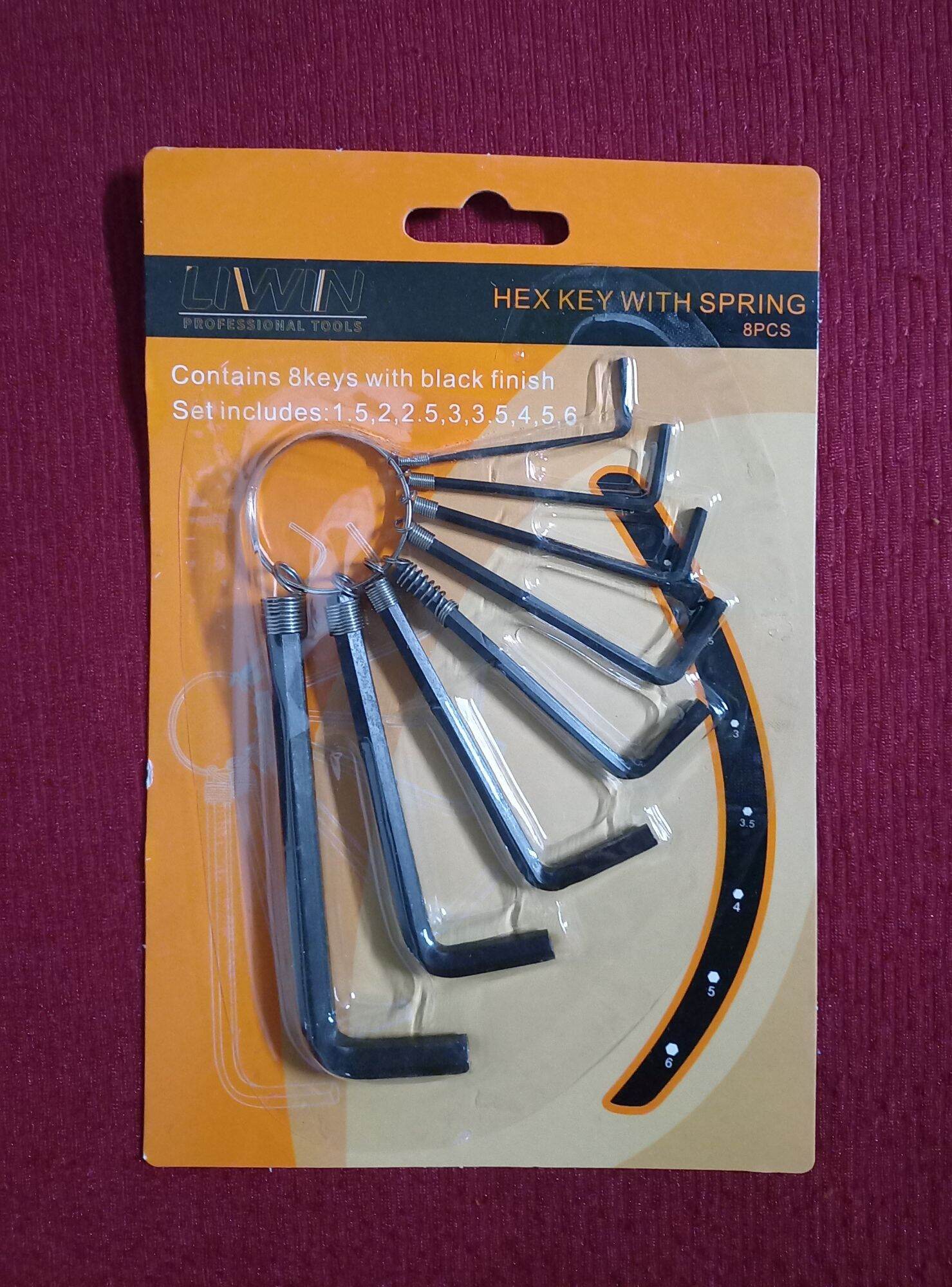 Bộ lục giác 8 cây loại ngắn 1.5÷6mm