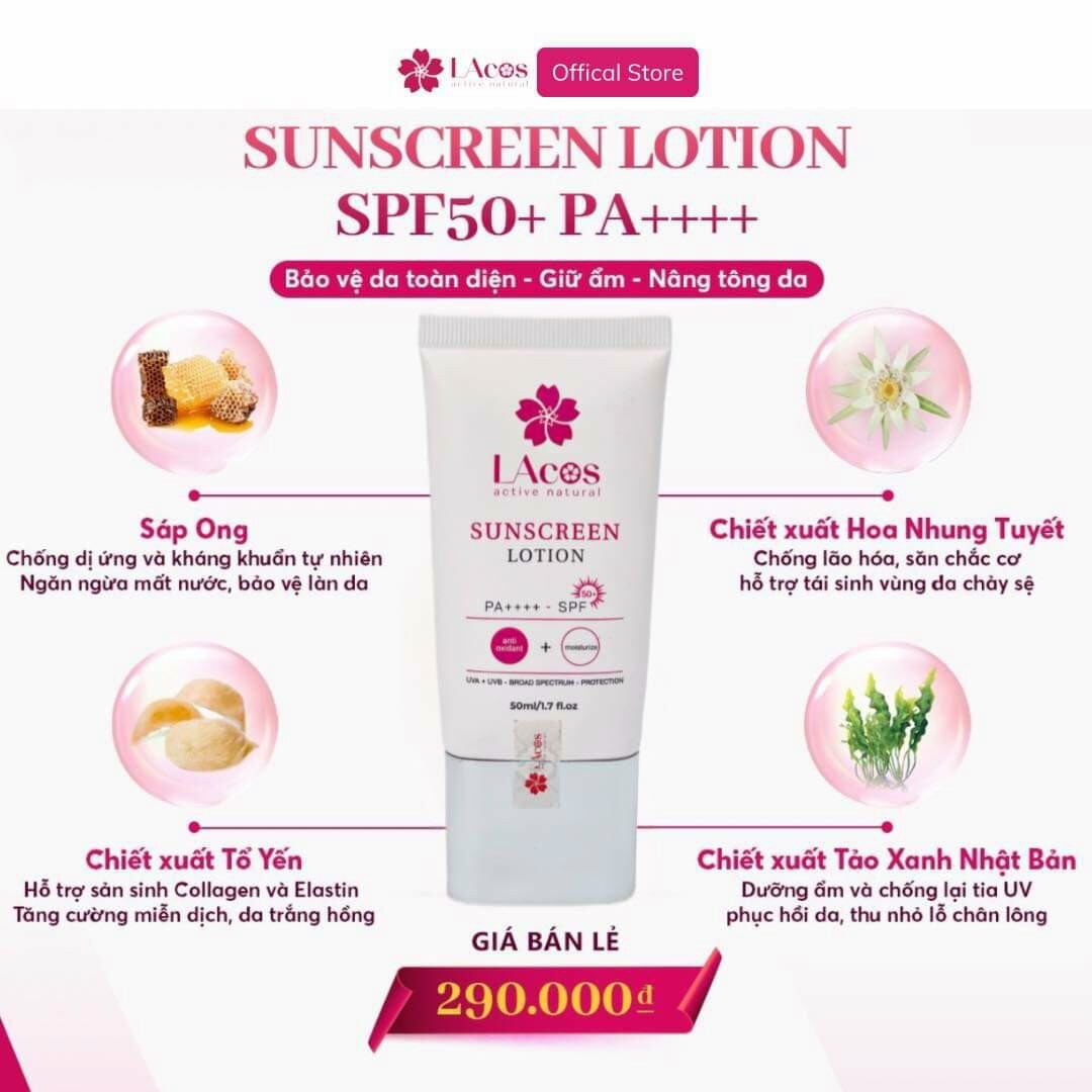 Kem chống nắng Phổ Rộng LAcos