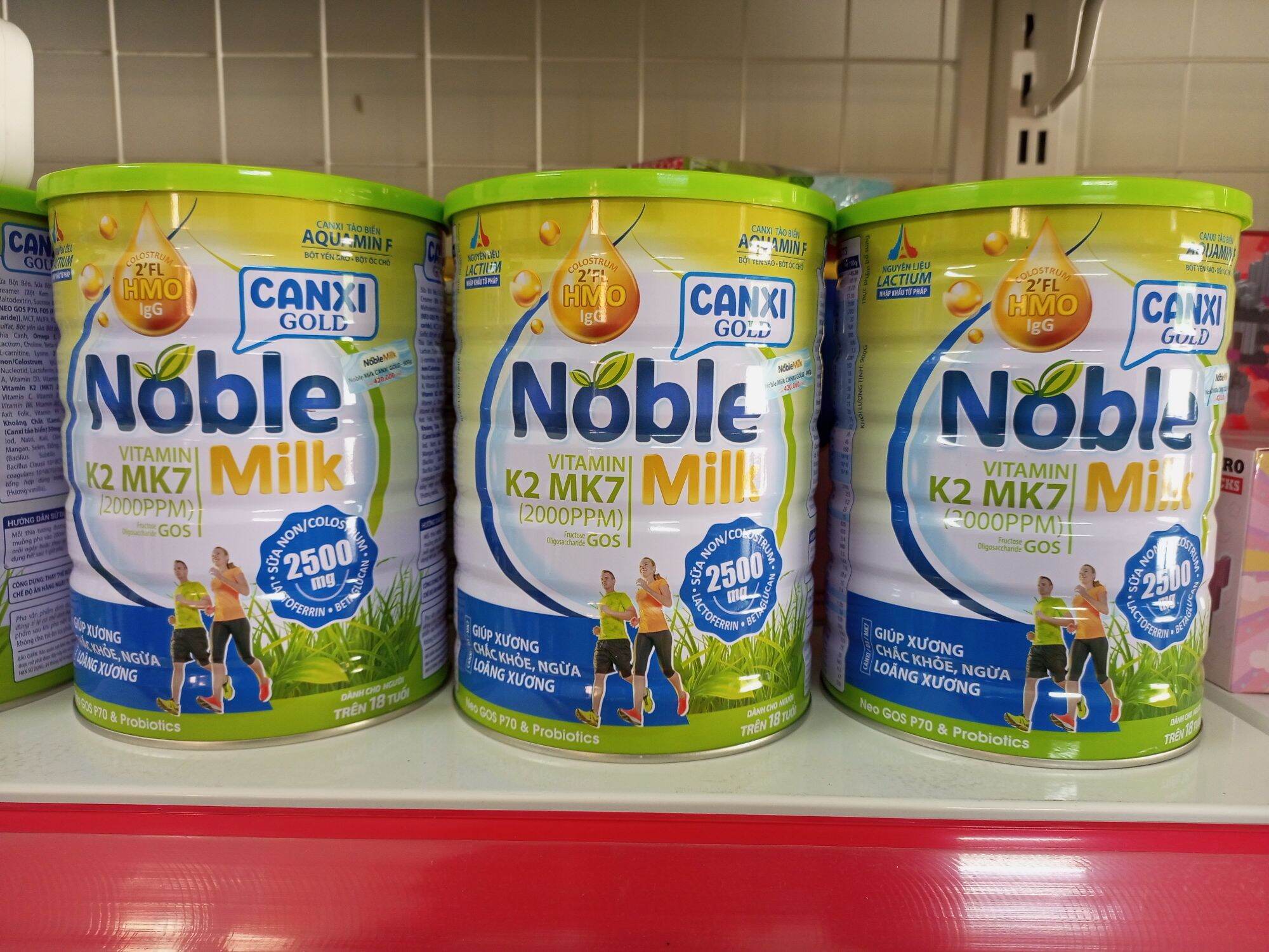 Sữa non ngừa loãng xương Noble milk Canxi Gold 900g