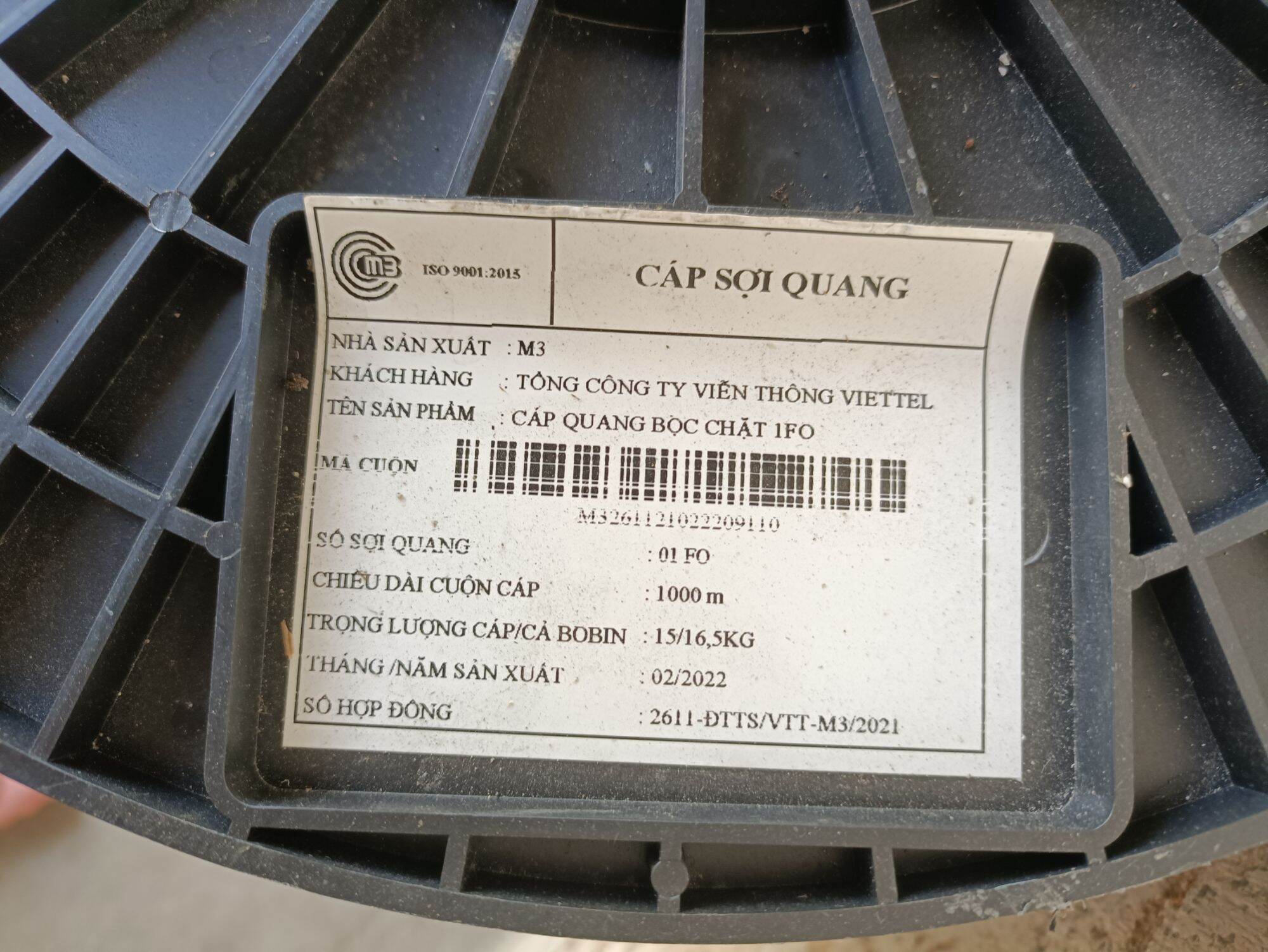 Cuộn Cáp Quang 1FO Viettel 1000m