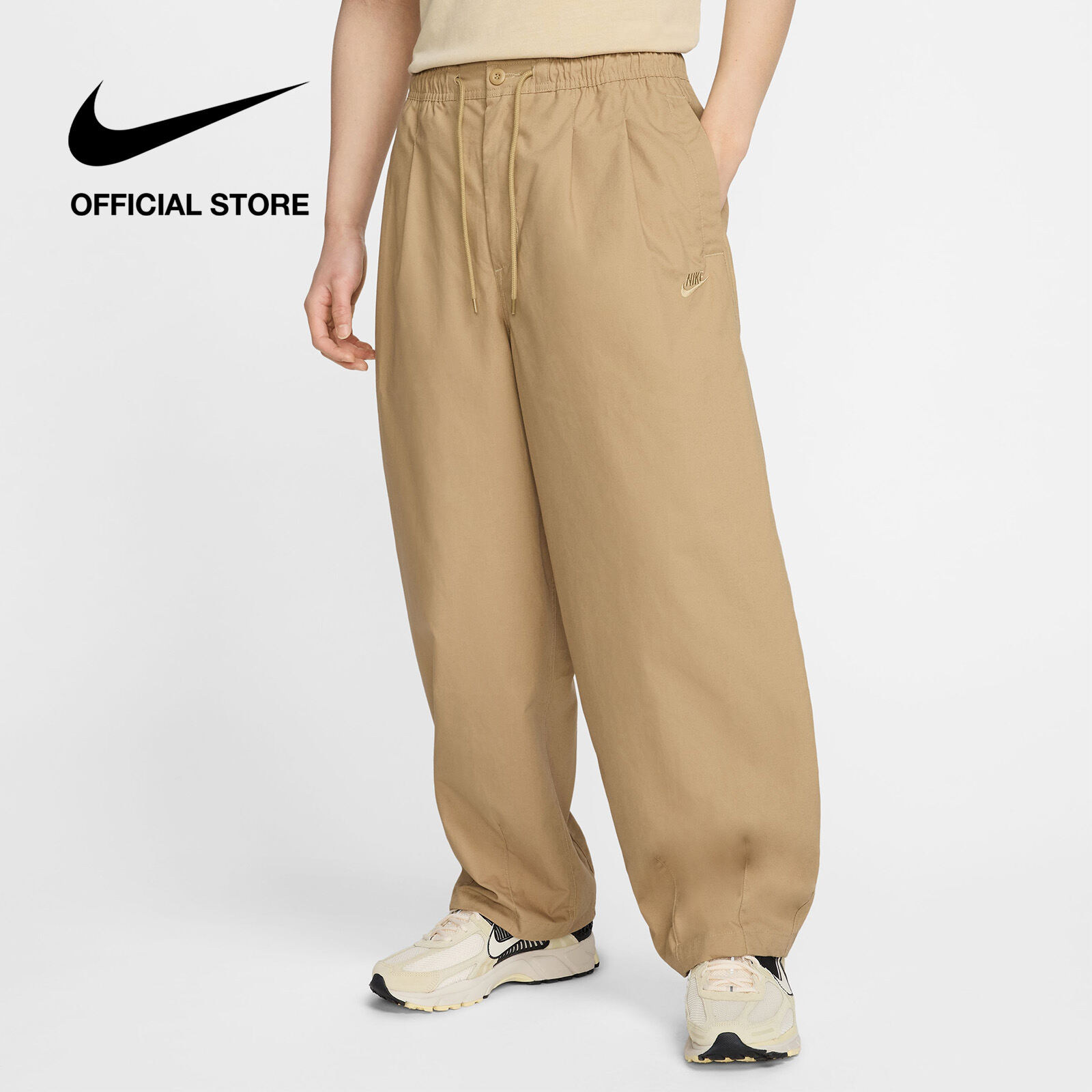 [25-29.5| VOUCHER 35%] Quần nam Nike Mens Club Balloon Pants - Parachute Beige