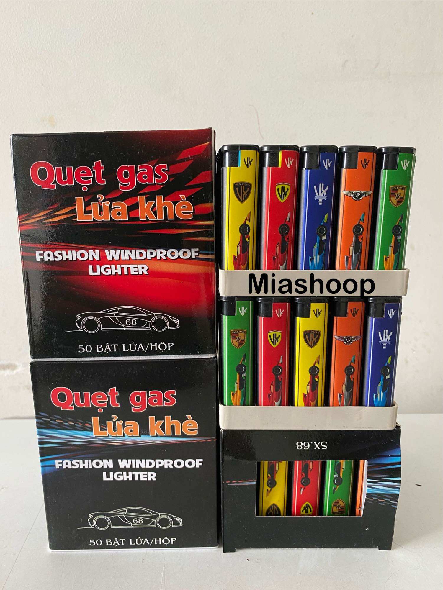 Plastic Shell Lighters, Box of 50 Pieces