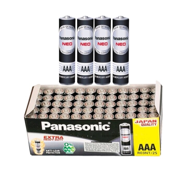 1 vỉ ( 2 viên) Pin Panasonic AAA ( màu đen)
