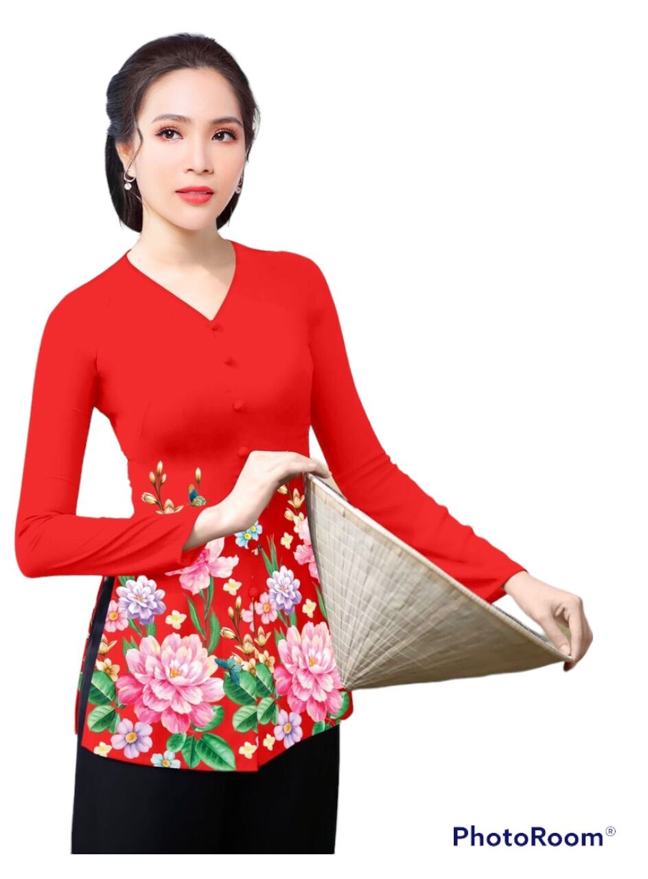 Bộ bà ba in 4D  (40-72kg) mặc vừa(bộ áo kèm quần)