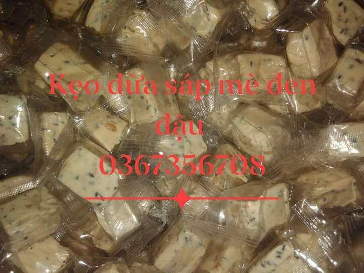 Kẹo dừa mè đen đậu phộng 500g