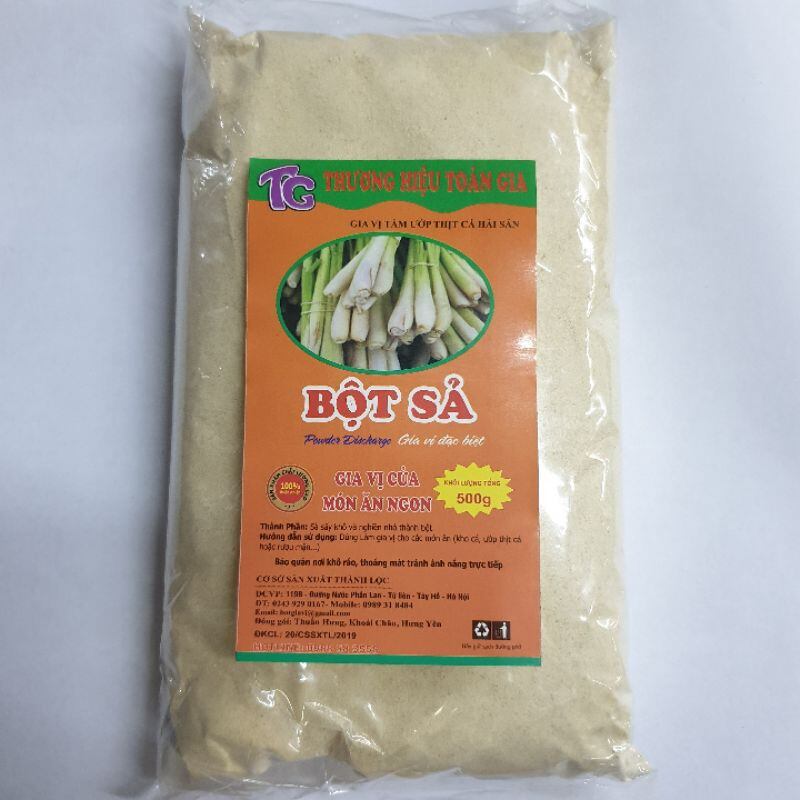 Bột sả nguyên chất toàn gia 500g