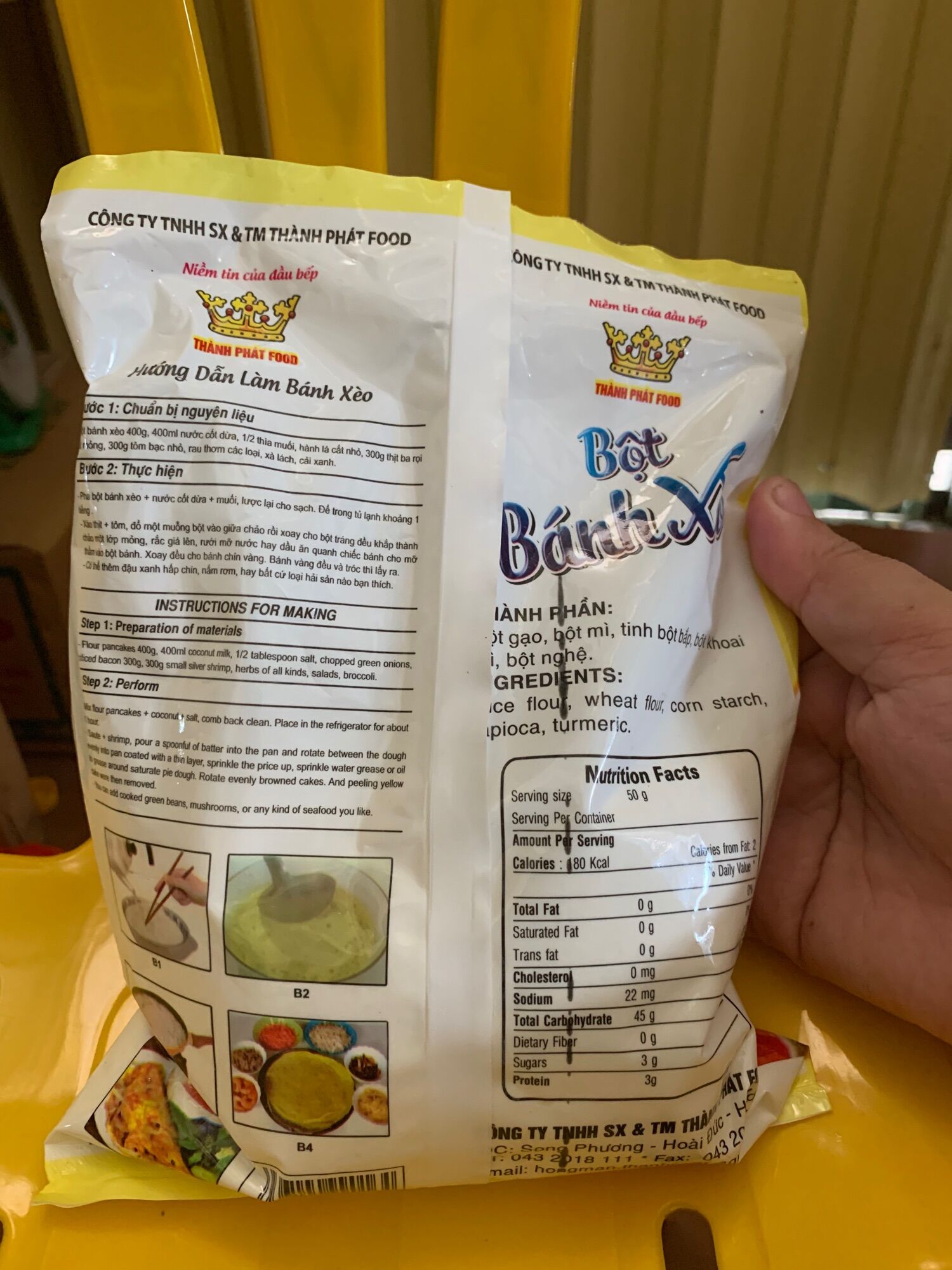 1 GÓI BỘT LÀM BÁNH XÈO