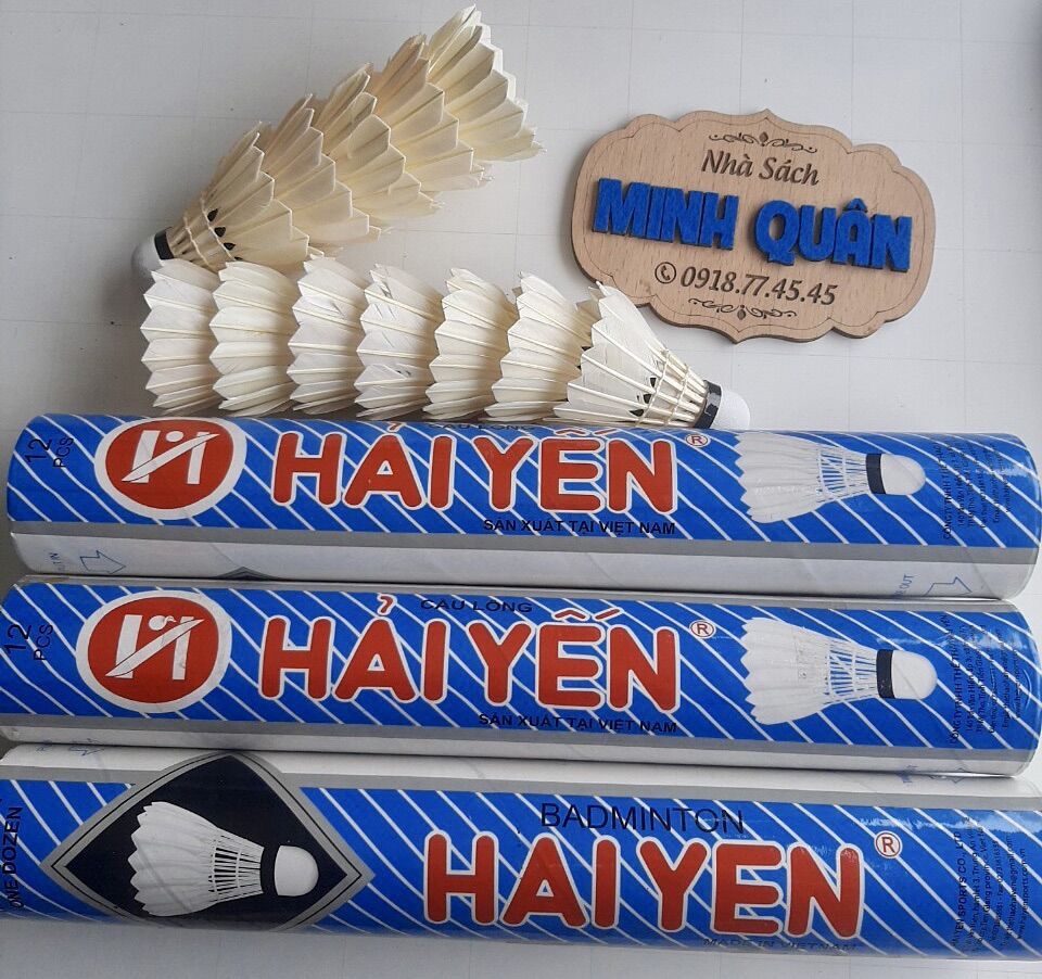 01 ống cầu lông hải yến - 12 quả - xanh sọc