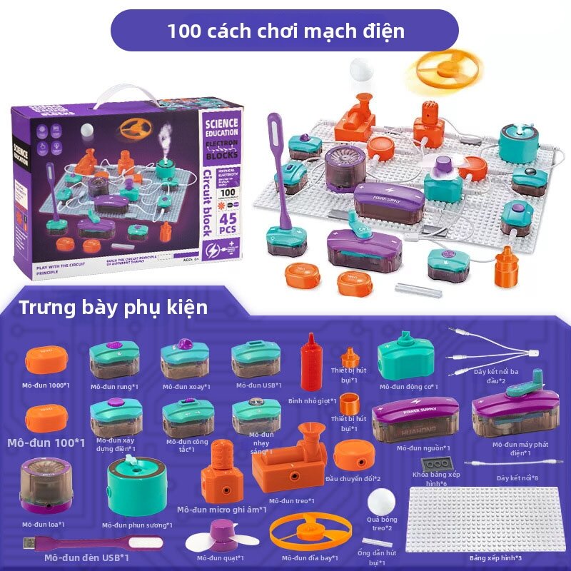 JIUJIUQI | Bộ Kit Thí Nghiệm Mạch Điện Khoa Học