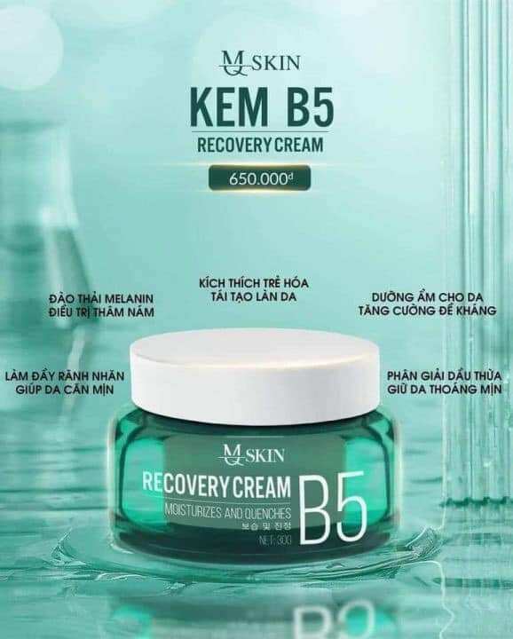 Kem phục hồi trằng da b5 mq skin