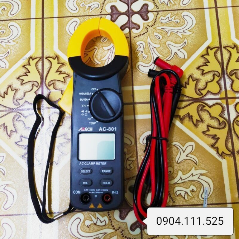 [HCM]Ampe kìm đo dòng AC APECH AC-801 (600A)
