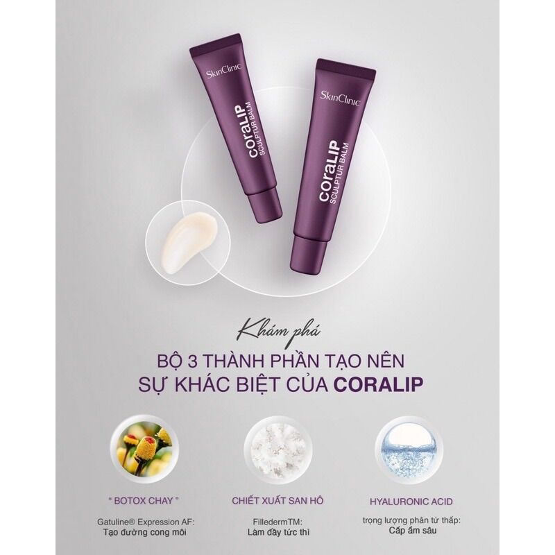 Dưỡng môi/mặt nạ ngủ cho môi căng mọng mềm mịn coralip fullbox 15ml