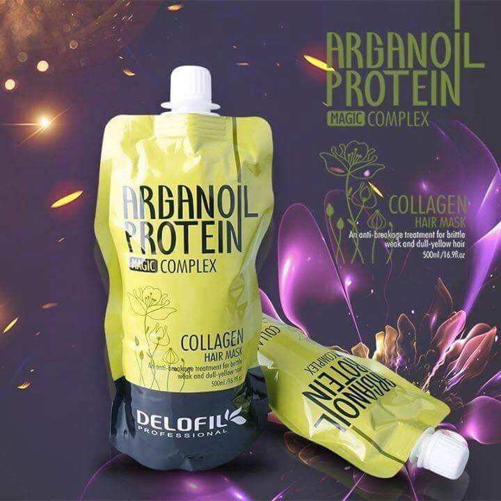 [HCM]HẤP PHỤC HỒI TÓC COLLAGEN DƯỠNG ẨM DELOFIL 500ml