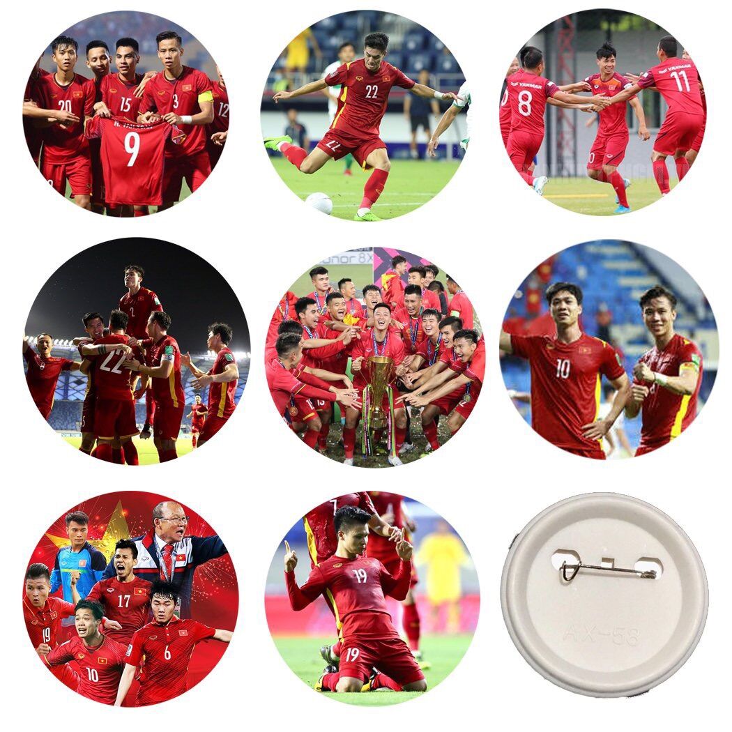 Huy hiệu đội tuyển bóng đá Việt Nam3-9 cái khác nhau/ huy hiệu cầu thủ bóng đá Việt Nam