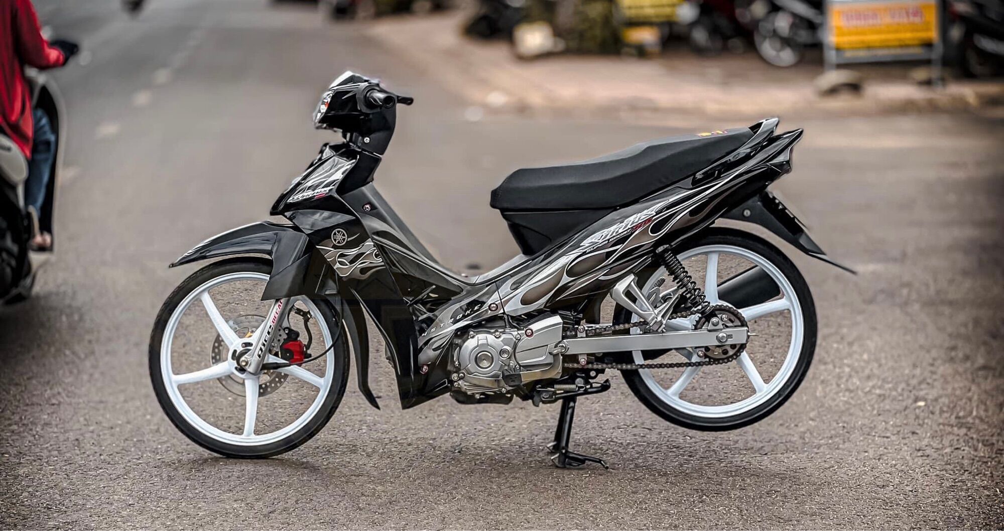 Tem lửa sirius đen trắng tem chế