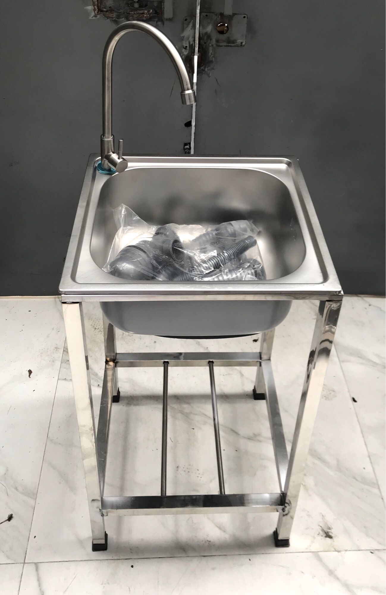 BỒN RỬA CHÉN 1 HỘC NGUYÊN BỘ 3742