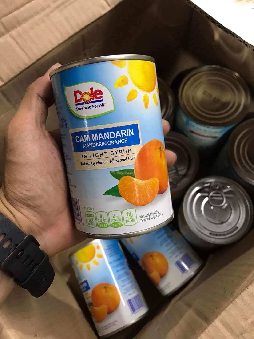 Cam ngâm Mandarin dole 425g