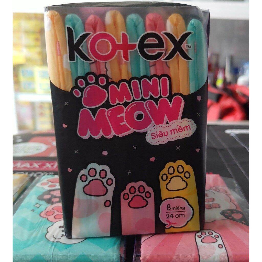 Băng vệ sinh Kotex MINI MEOW mới gói 8 miếng