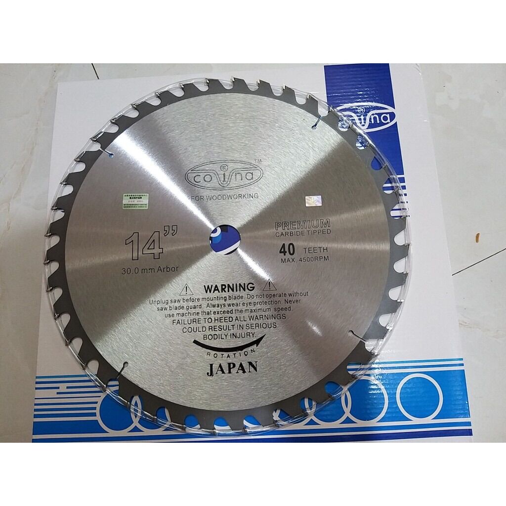 Lưỡi cưa gỗ covina 350mm 355mm 40 răng lưỡi cắt gỗ covina 355mm 350mm 40 răng luoi cua go