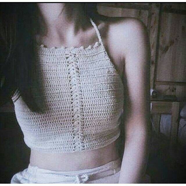 Yếm len móc