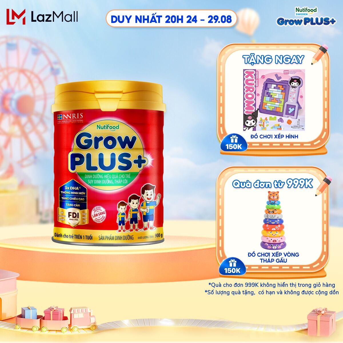 Sữa bột nutifood growplus+ suy dinh dưỡng 1+ - tăng cân, tăng chiều cao
