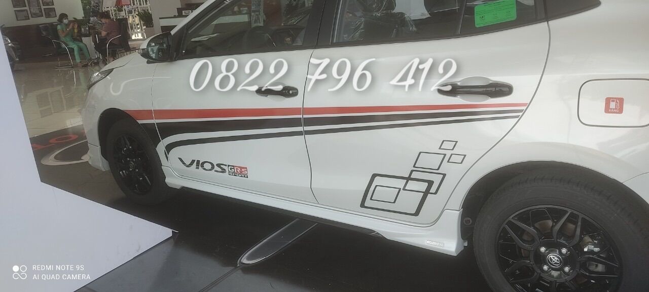 Tem dán sườn xe Vios mãu mới 2021