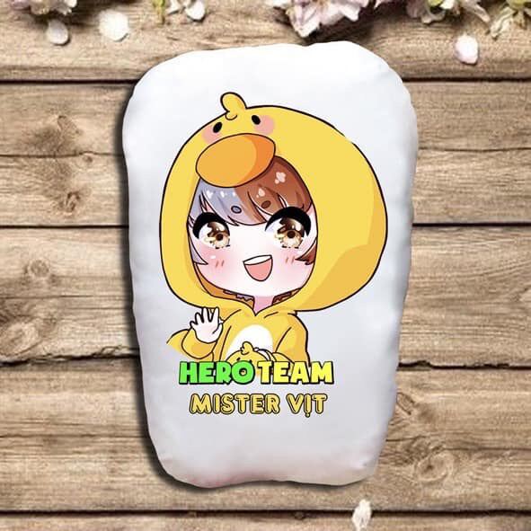 Gấu bông mister vịt hero team / gấu ôm hero team míter vịt
