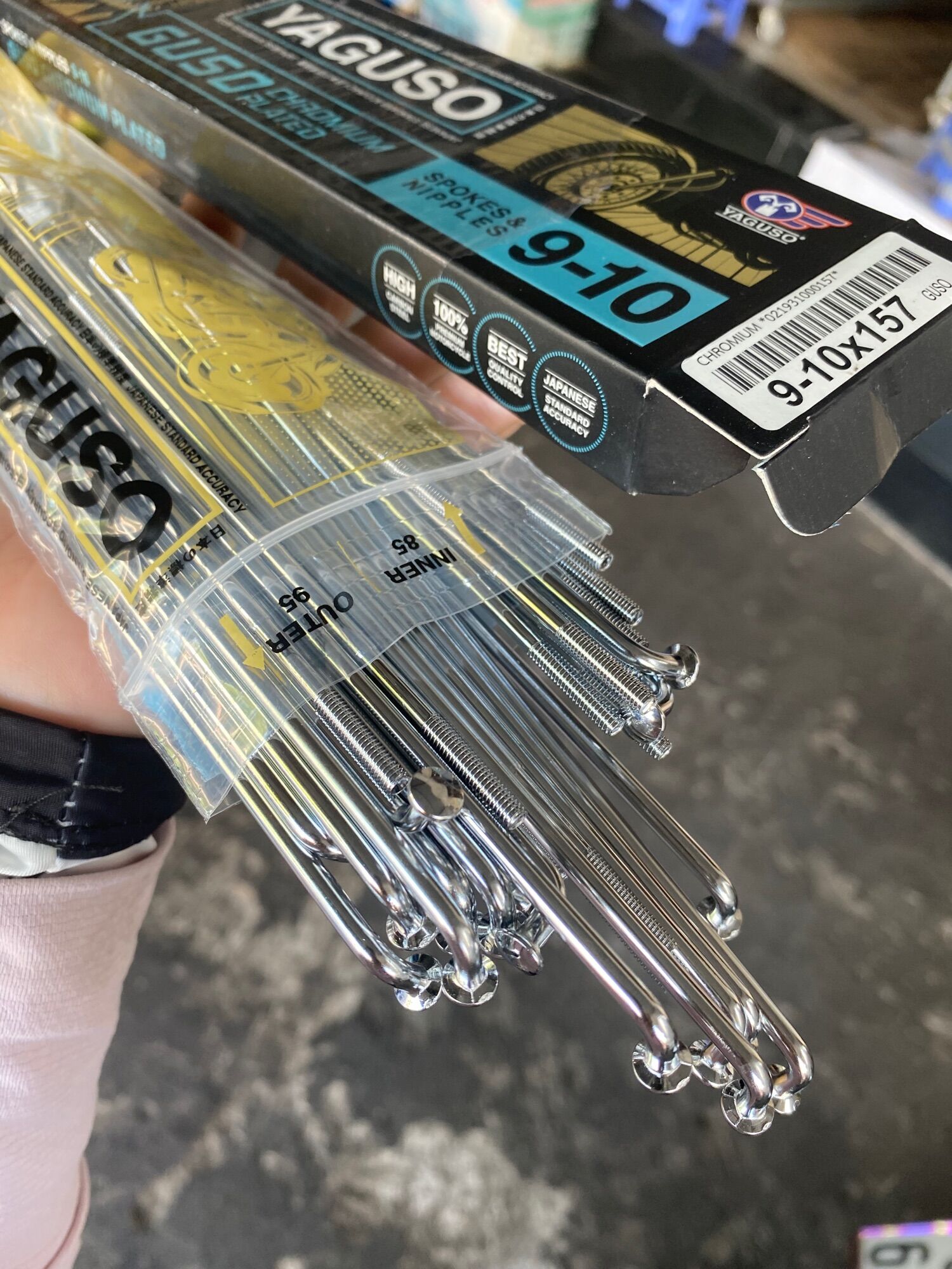 Căm crom yaguso siêu bóng đủ size ( bán lẻ 1 bánh ) - MK shop
