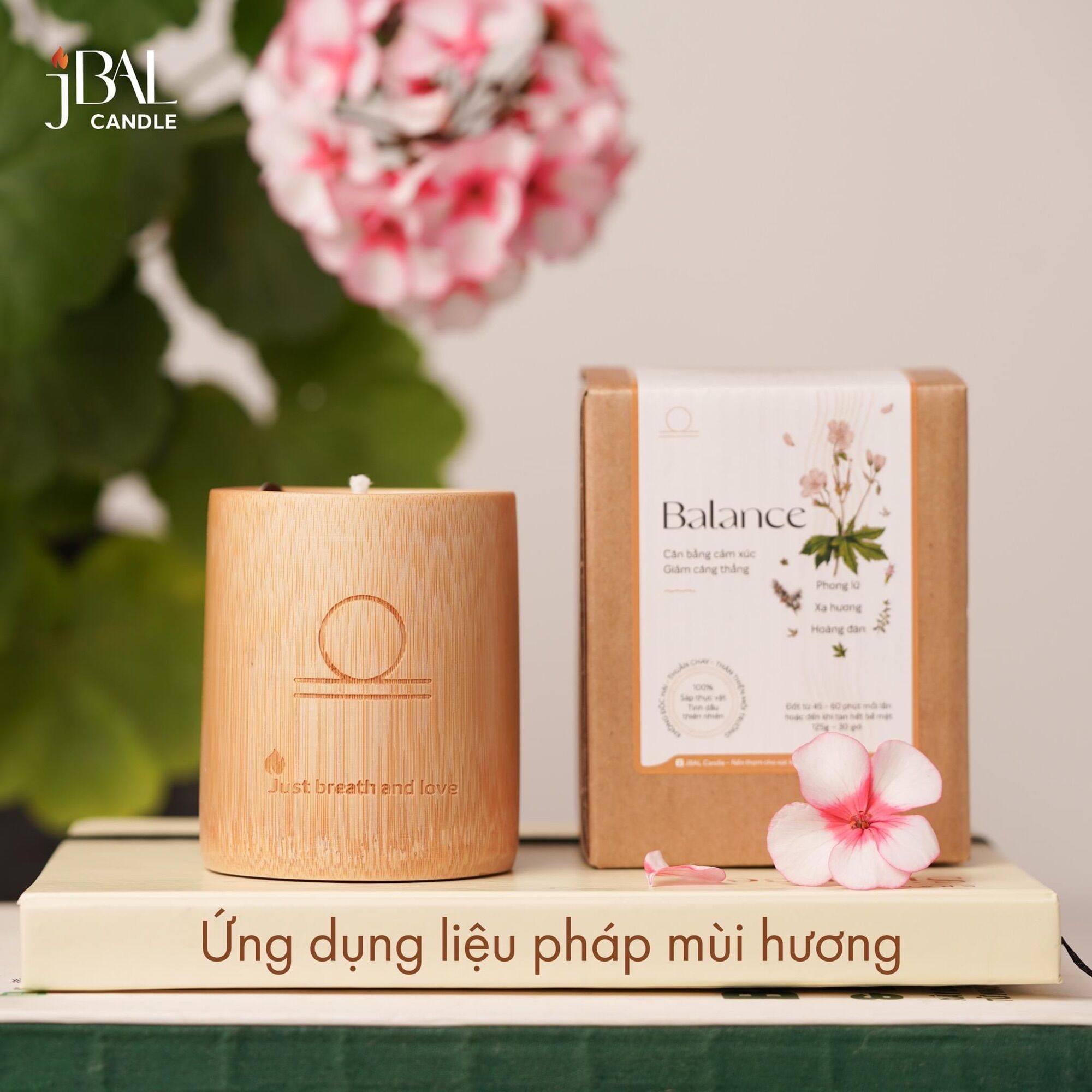 Nến Thơm jBAL Hũ Tre 125g