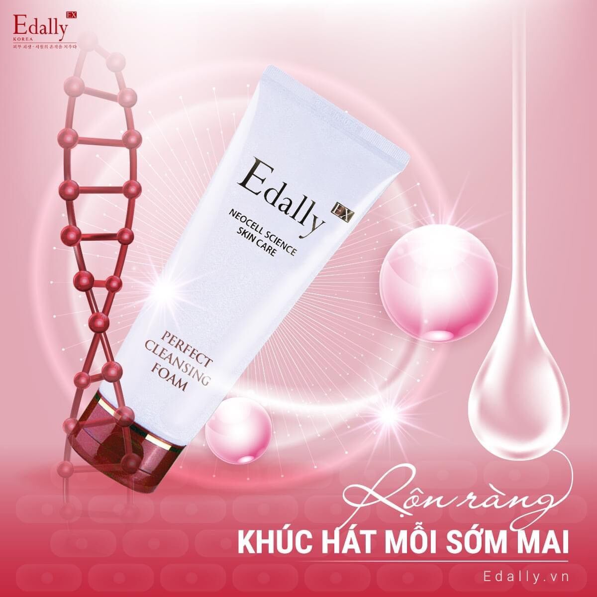 Sữa rửa mặt sạch sâu Edally Ex