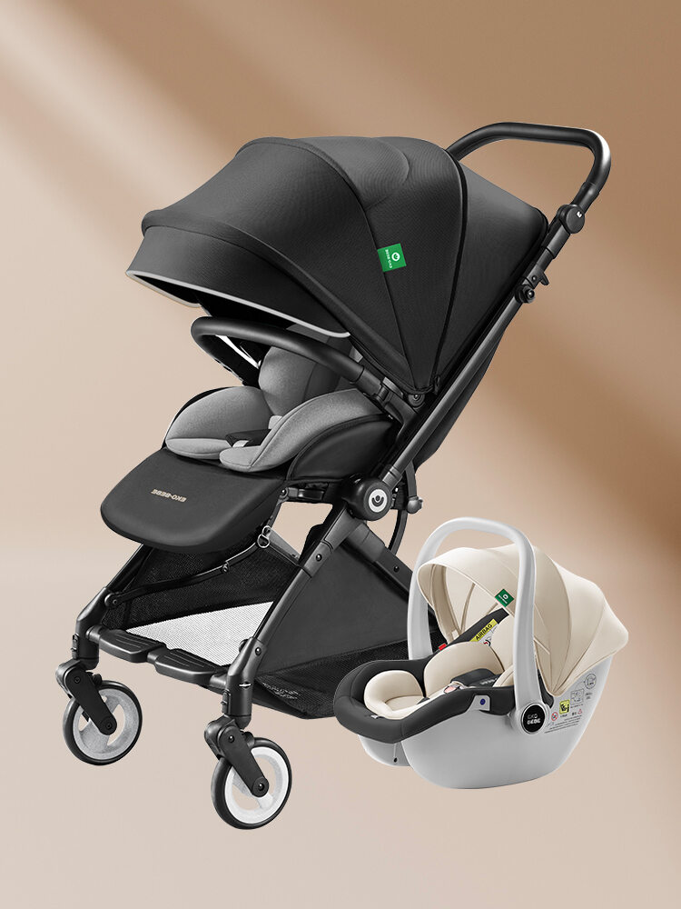 Neck Protection Shock Absorption Bidirectional Baby Stroller - 2
