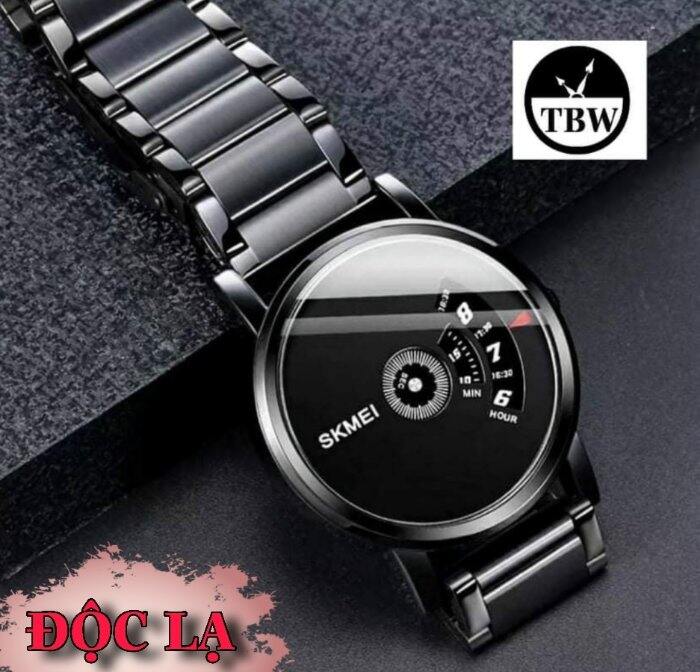Đồng hồ nam chính hãng SKMEI F130 phong cách thời trang cao cấp, dây thép kim loại