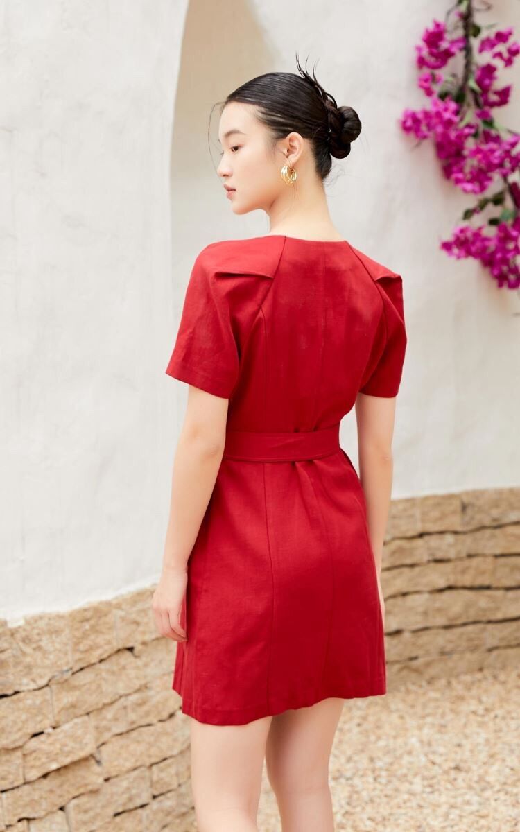 Đầm sơ mi cổ V Vero Moda size S