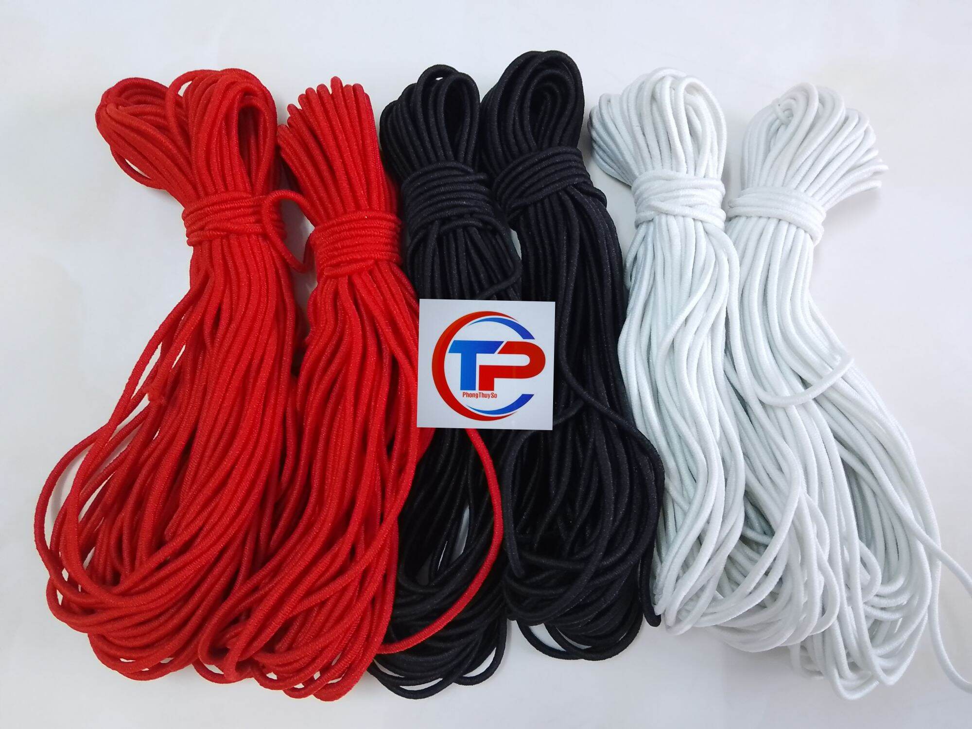 10m thun vải sợi tròn có giãn chất bền đẹp size 2.5mm làm handmade