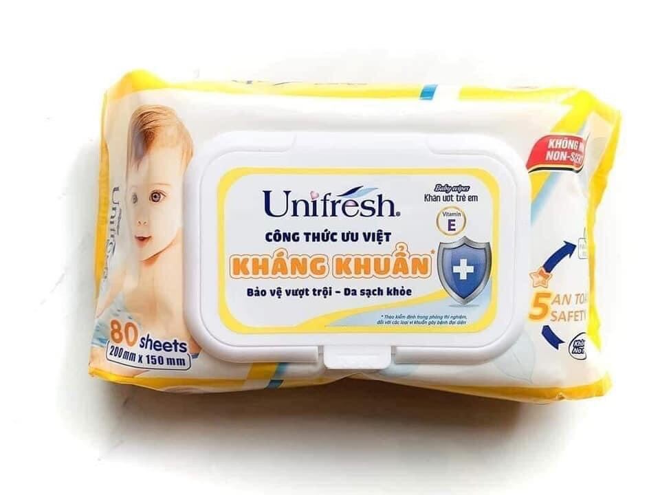 Combo 3 gói khăn ướt Unifresh không mùi