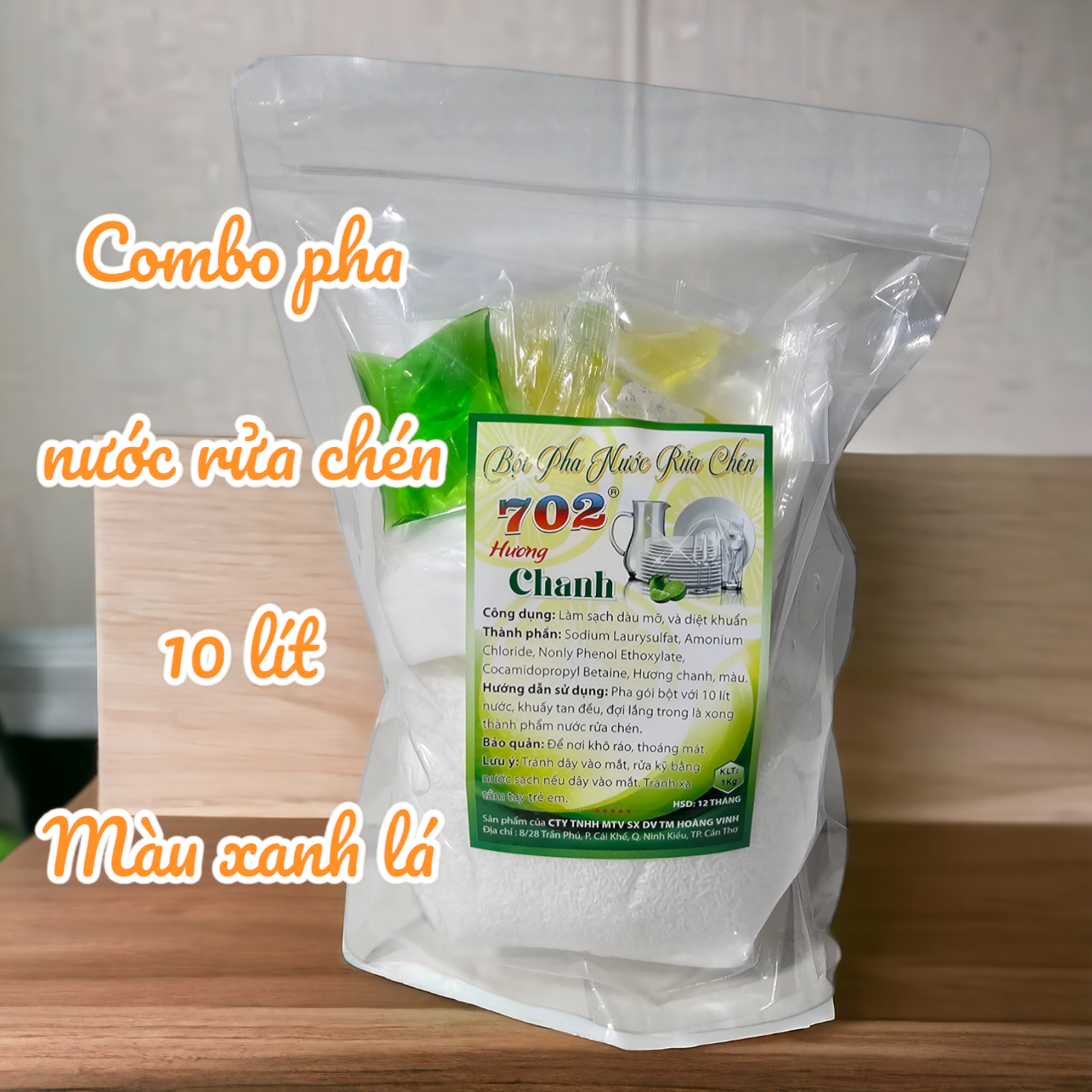 Set Bột Pha Nước Rửa Chén 10 lít