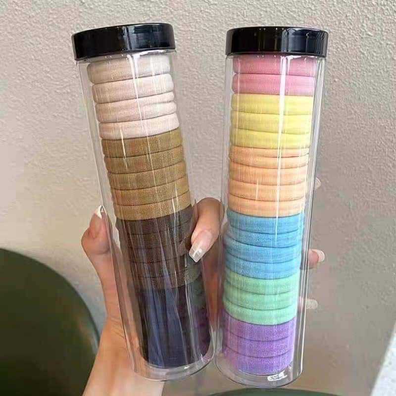 Ống dây cột tóc nhiều màu 20 sợi