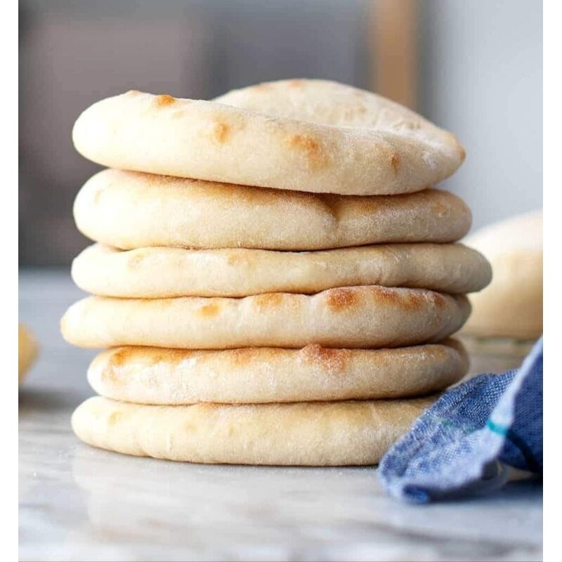 Whole Wheat Pita Bread 6 Pack - Bánh Mì Pita Nguyên Cám Túi 6 cái - Healthy Eat clean
