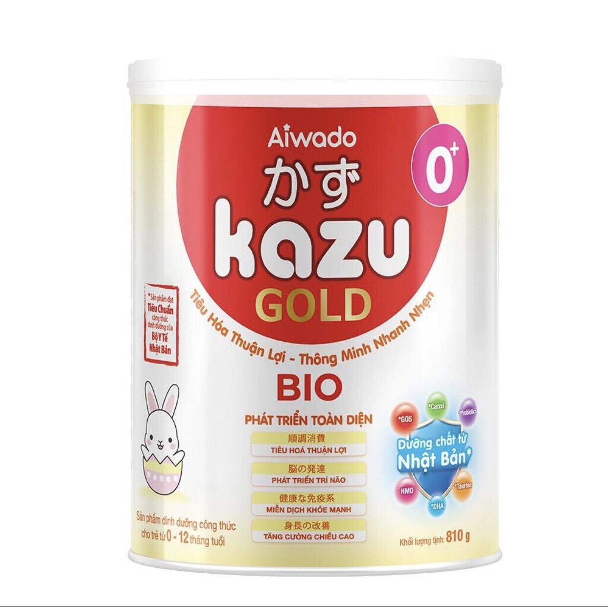 Sữa bột Kazu BIO gold số 0+, 1+, 2+ 810g - date 2024
