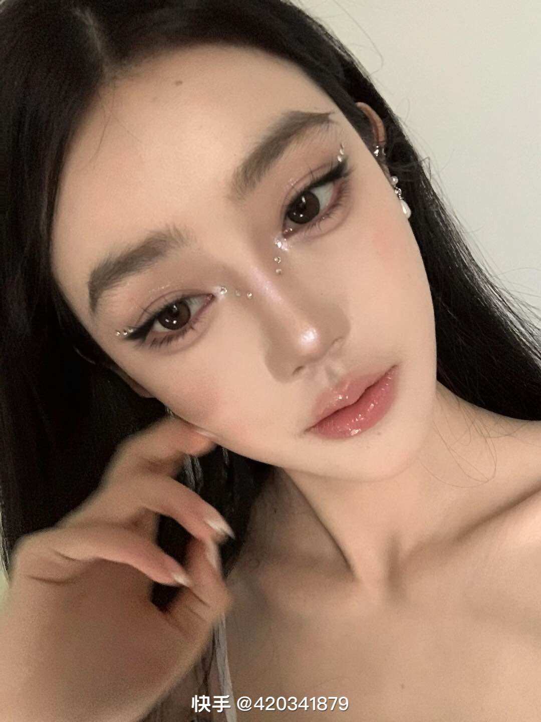 Đá đính mặt trang điểm/makeup bling bling tấm 240 hạt
