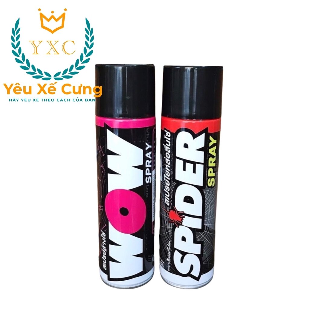 Combo spider-wow _ dưỡng sên spider + rửa sên wow spray 600ml _ nhập khẩu thái lan