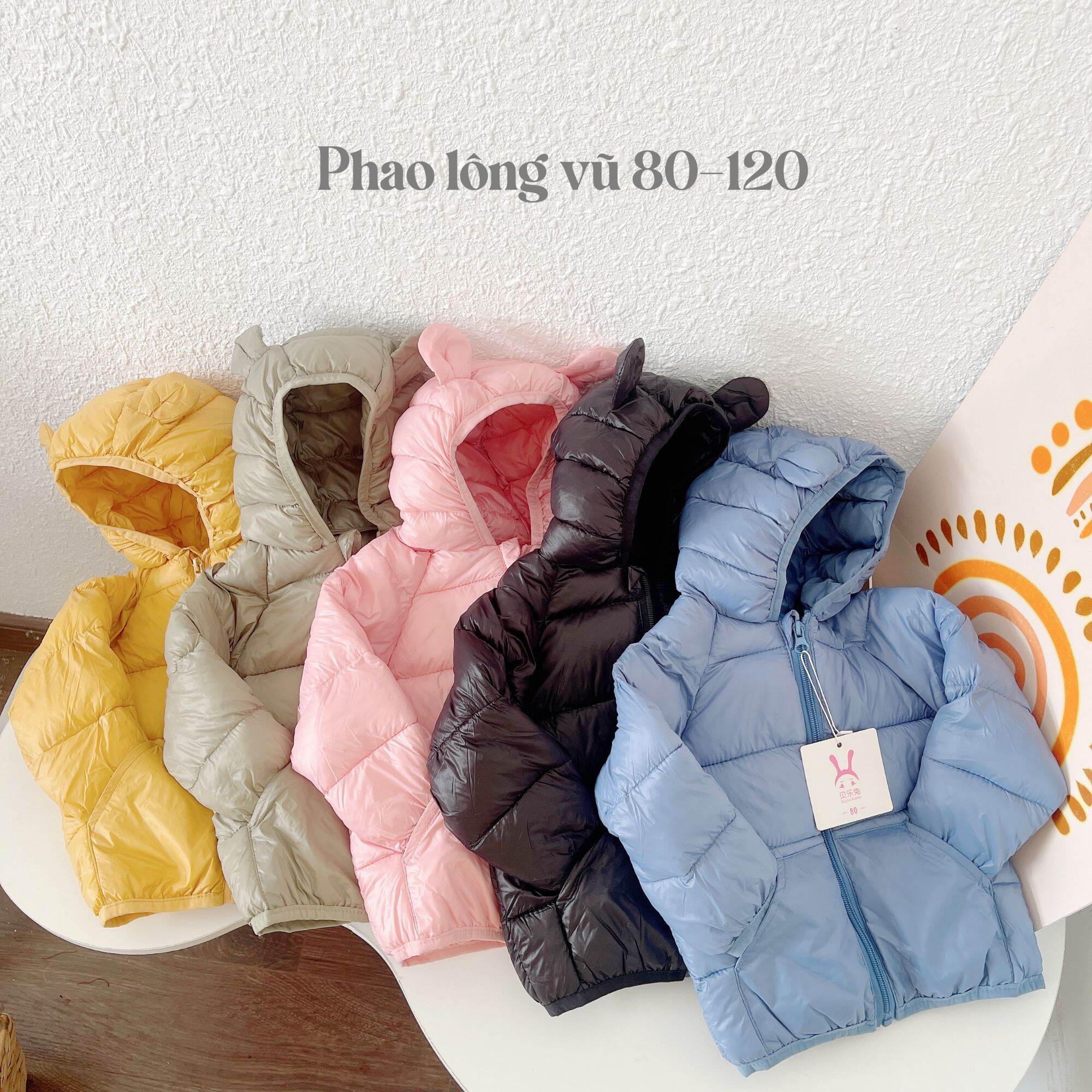 Áo khoác cho bé, áo phao lông vũ cao cấp cho bé trai bé gái