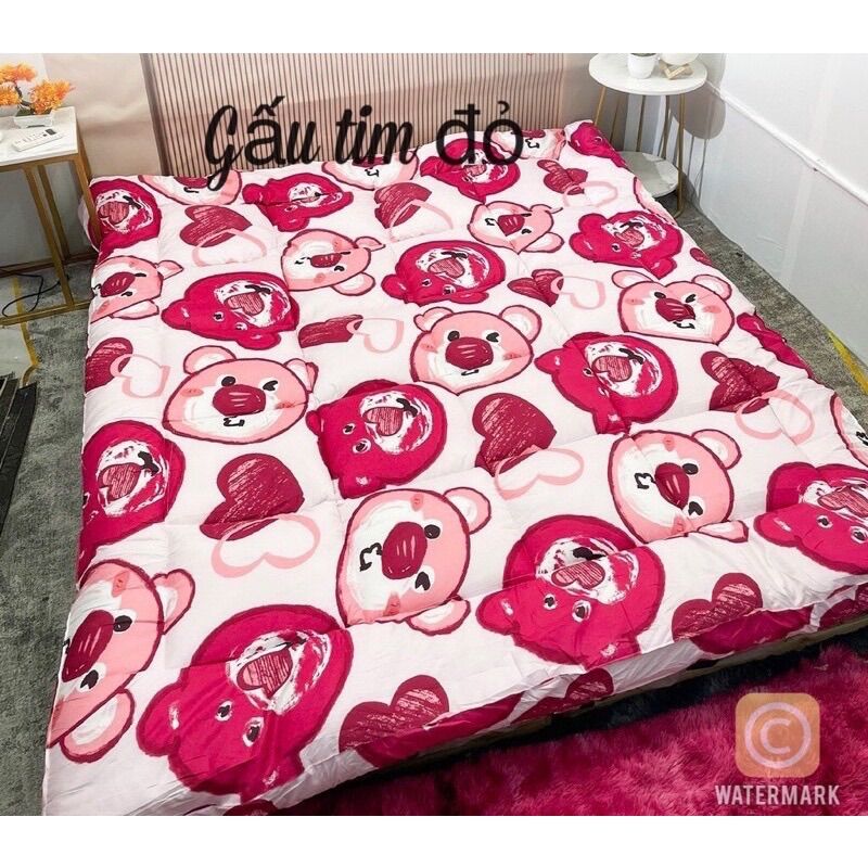 Topper nệm bông tấm 3 lớp xuất nhật cao cấp Amazing Bedding giảm đau lưng