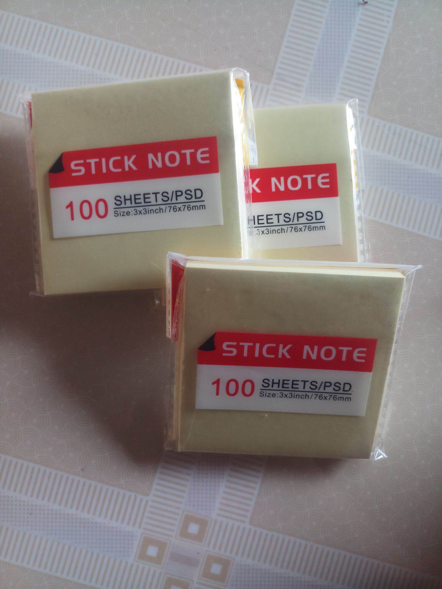 Giấy nhớ Giấy note ghi chú màu vàng 100 tờ/xấp