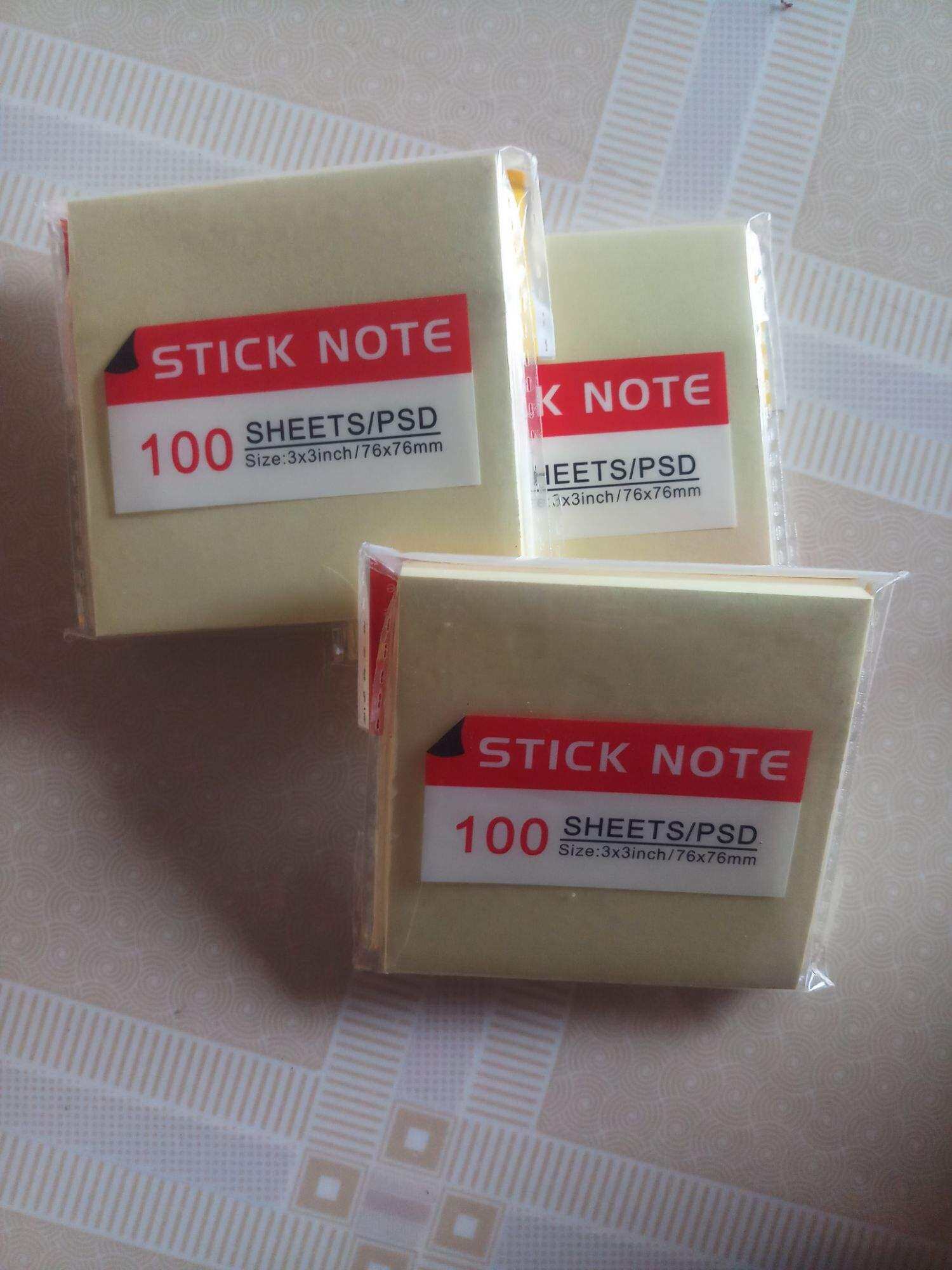 Giấy nhớ Giấy note ghi chú màu vàng 100 tờ/xấp